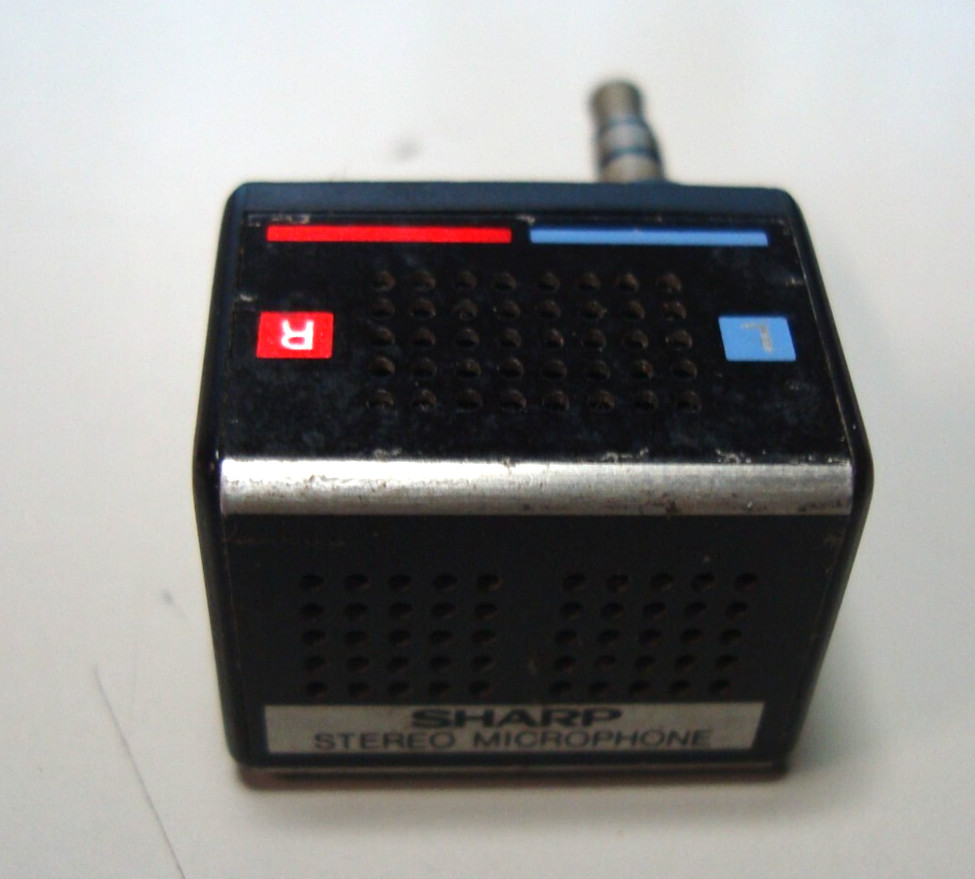 Sharp STEREO MICROPHONE 3.5mm FOR CASSETTE RECORDERs (1068C,C)