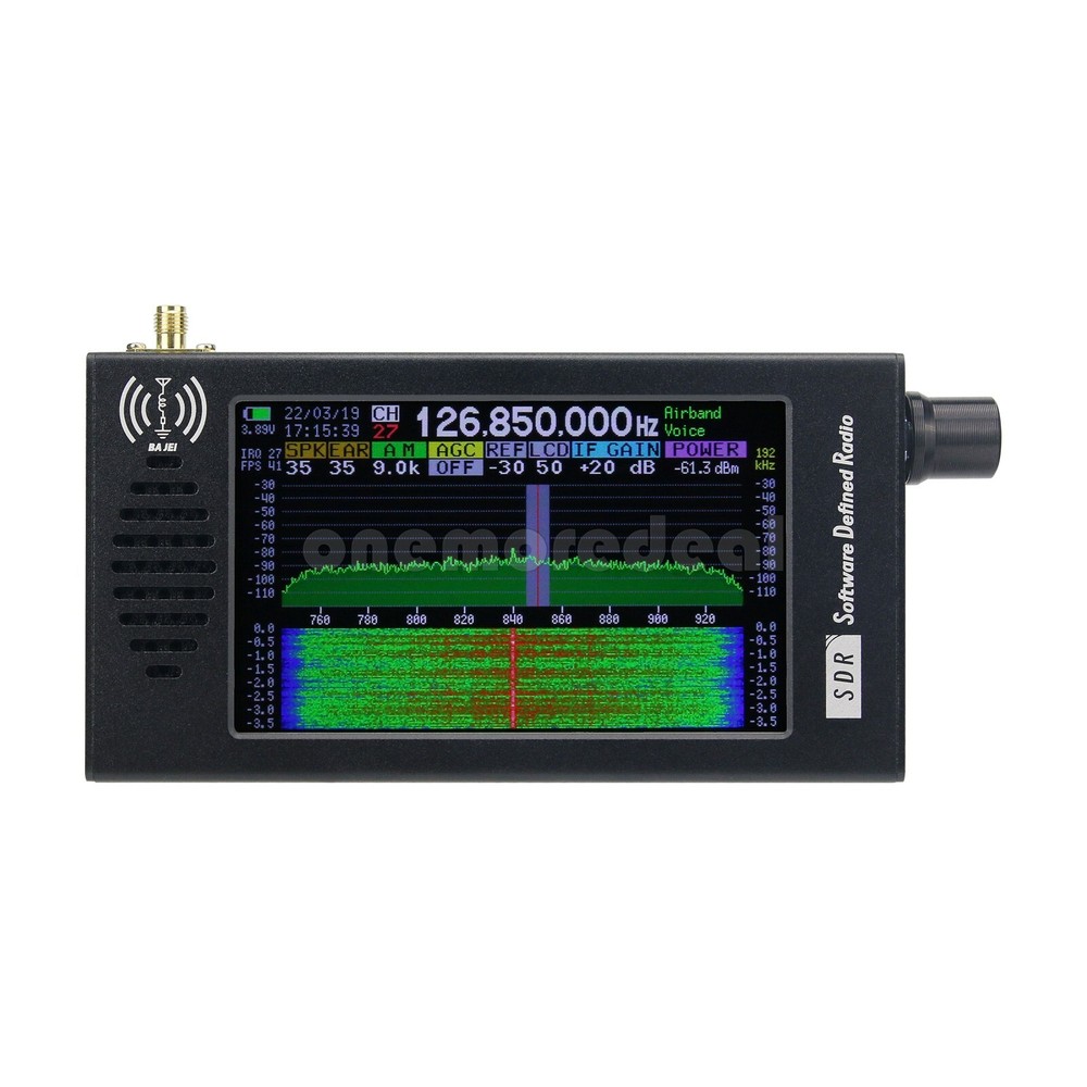 Software Defined SDR Radio Receiver DSP Digital CW/AM/SSB/FM/WFM W/ 4.3" IPS LCD