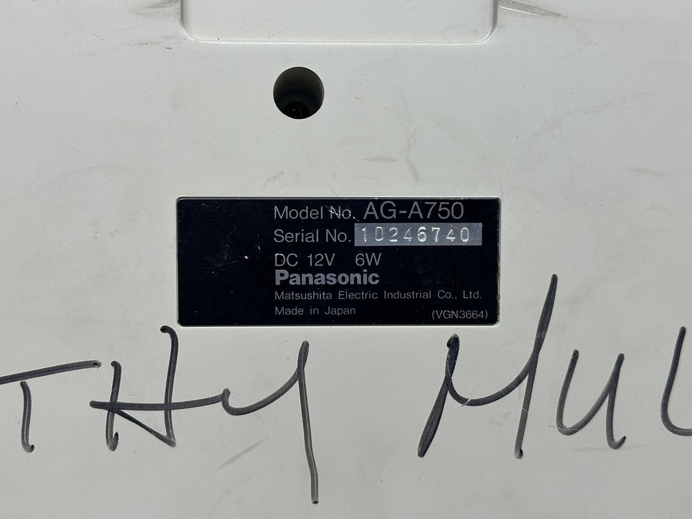 2 Panasonic Linear Video Edit Controller AG-A650 & AG-A750 - G54