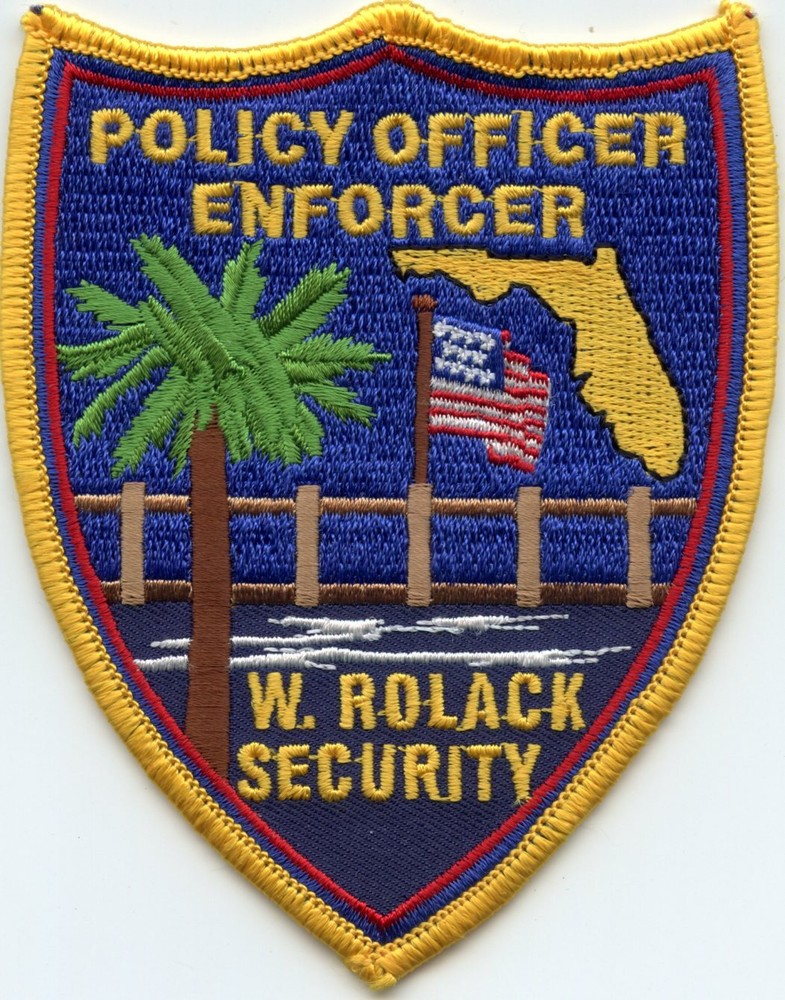 FLORIDA FL POLICY ENFORCER SECURITY sheriff police PATCH