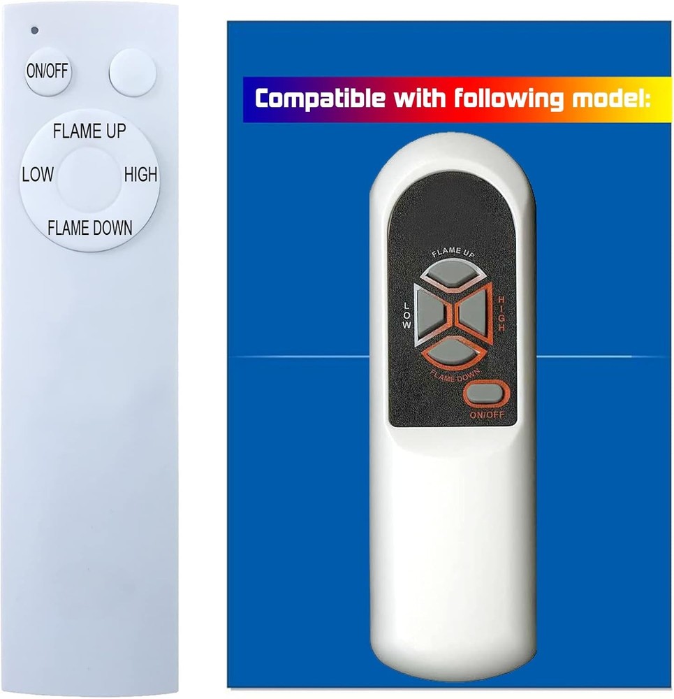 Replacement for Heat Surge Electric Fireplace Heater Remote Control Model B...