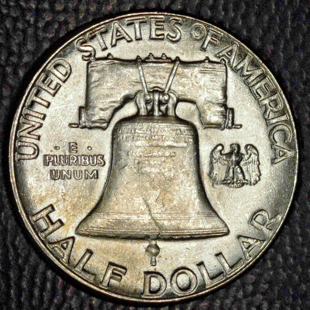 1955 Franklin Half Dollar, Choice BU+, Bugs Bunny