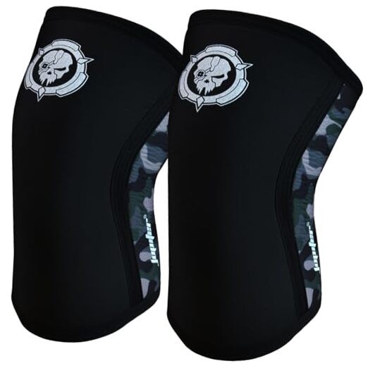 Knee Sleeves (1 Pair), 7mm Compression Knee Braces for Medium Black
