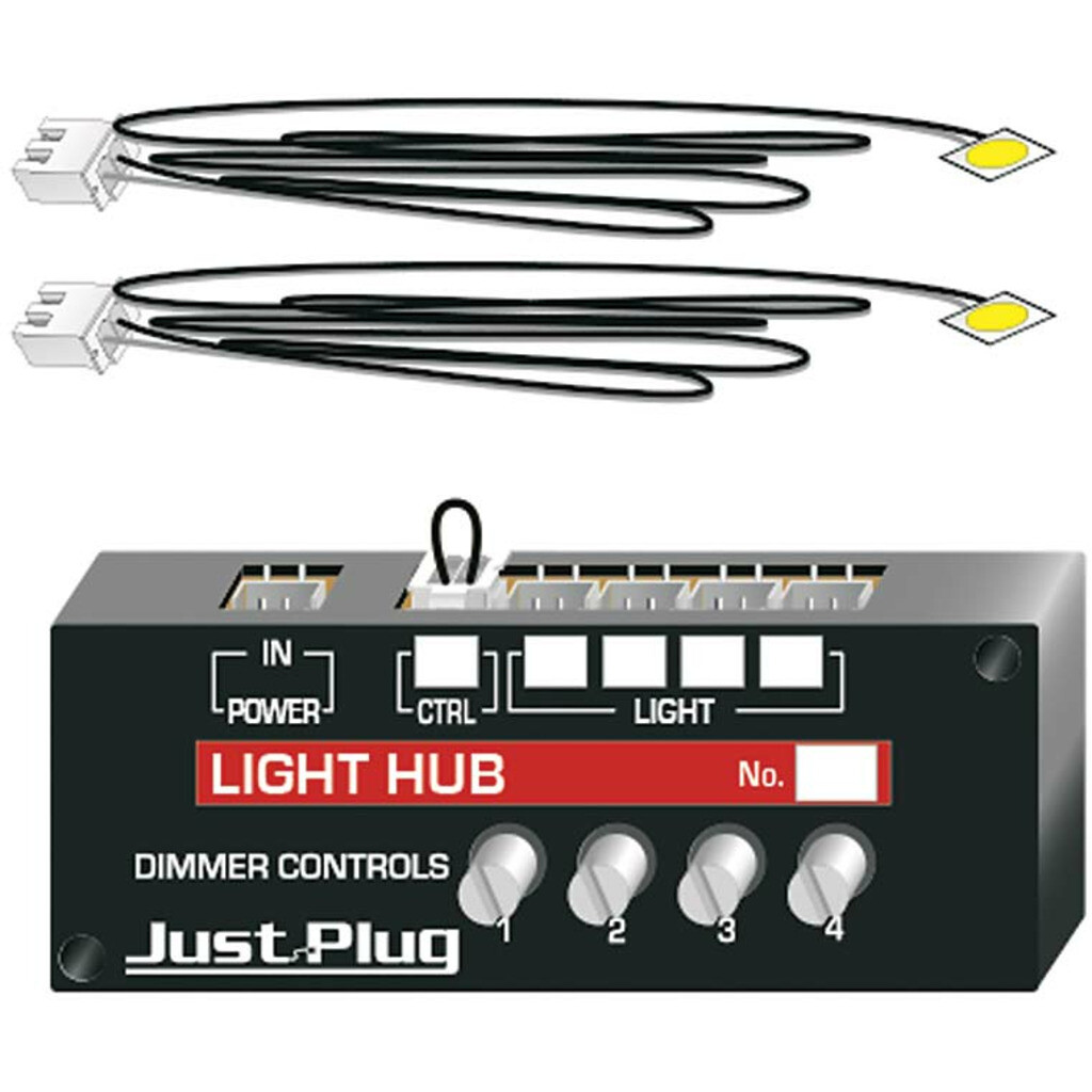 Woodland Scenics JP5700 Just Plug Lights/Hub Set Warm White