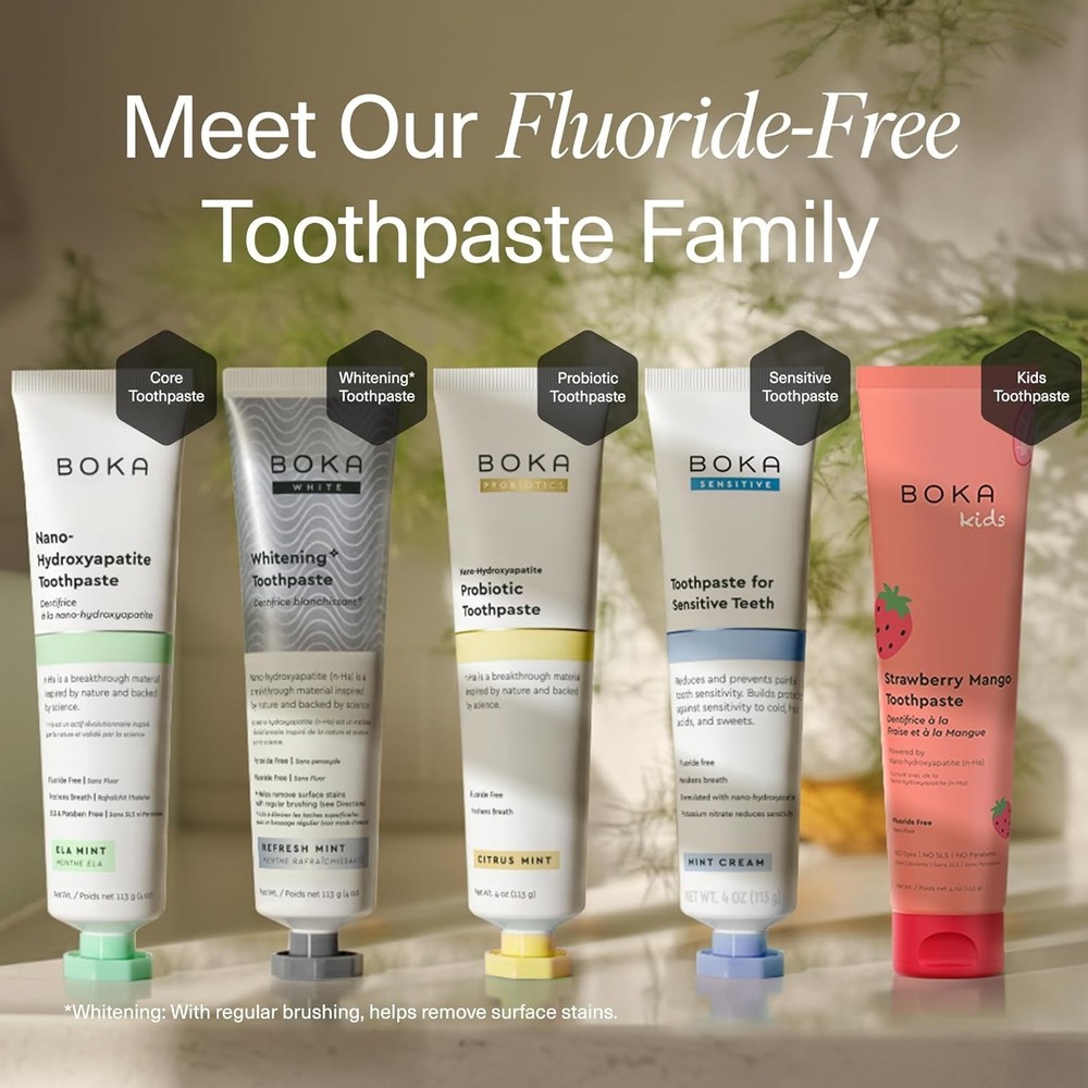 Boka Fluoride Free Toothpaste, Nano Hydroxyapatite Toothpaste, Appropriate