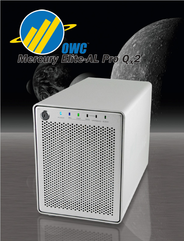 OWC Mercury Elite-AL Pro Qx2 Hardware RAID Data Storage/Backup Solution