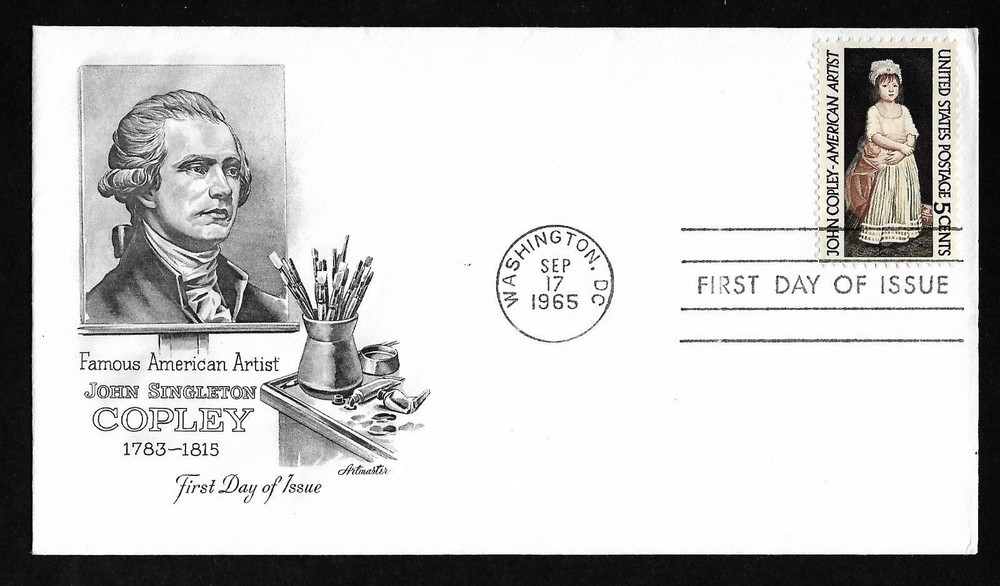 #1273 5c John Copley- Artmaster FDC