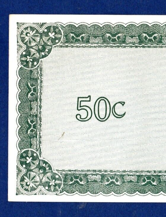 "Depression SCRIP" (BOSTON) 1933 50 CENT "MASSACHUSETTS" EMERGENCY SCRIPT (ONE)