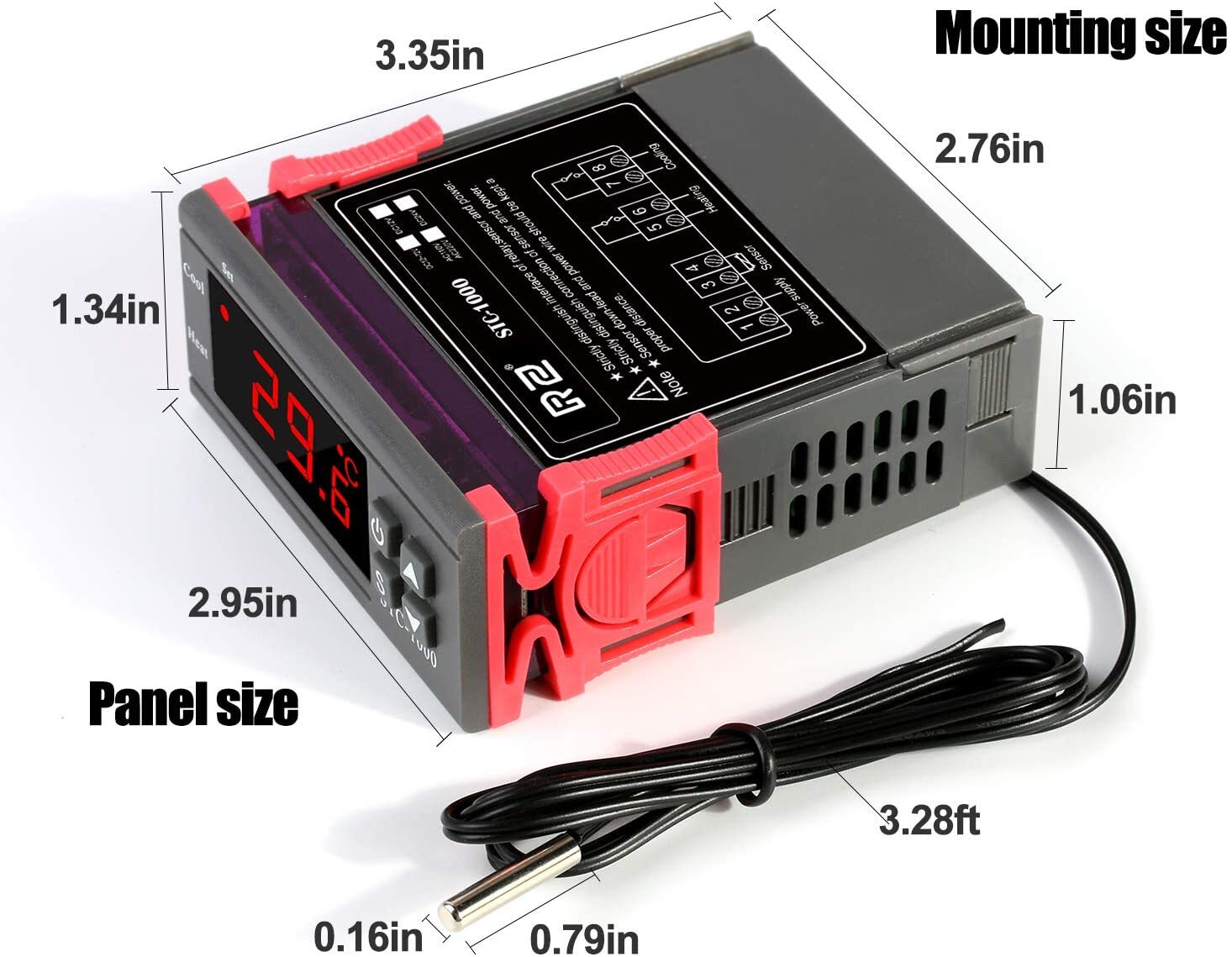 AC 110V Universal STC-1000 Digital Temperature Controller Thermostat w/ Sensor