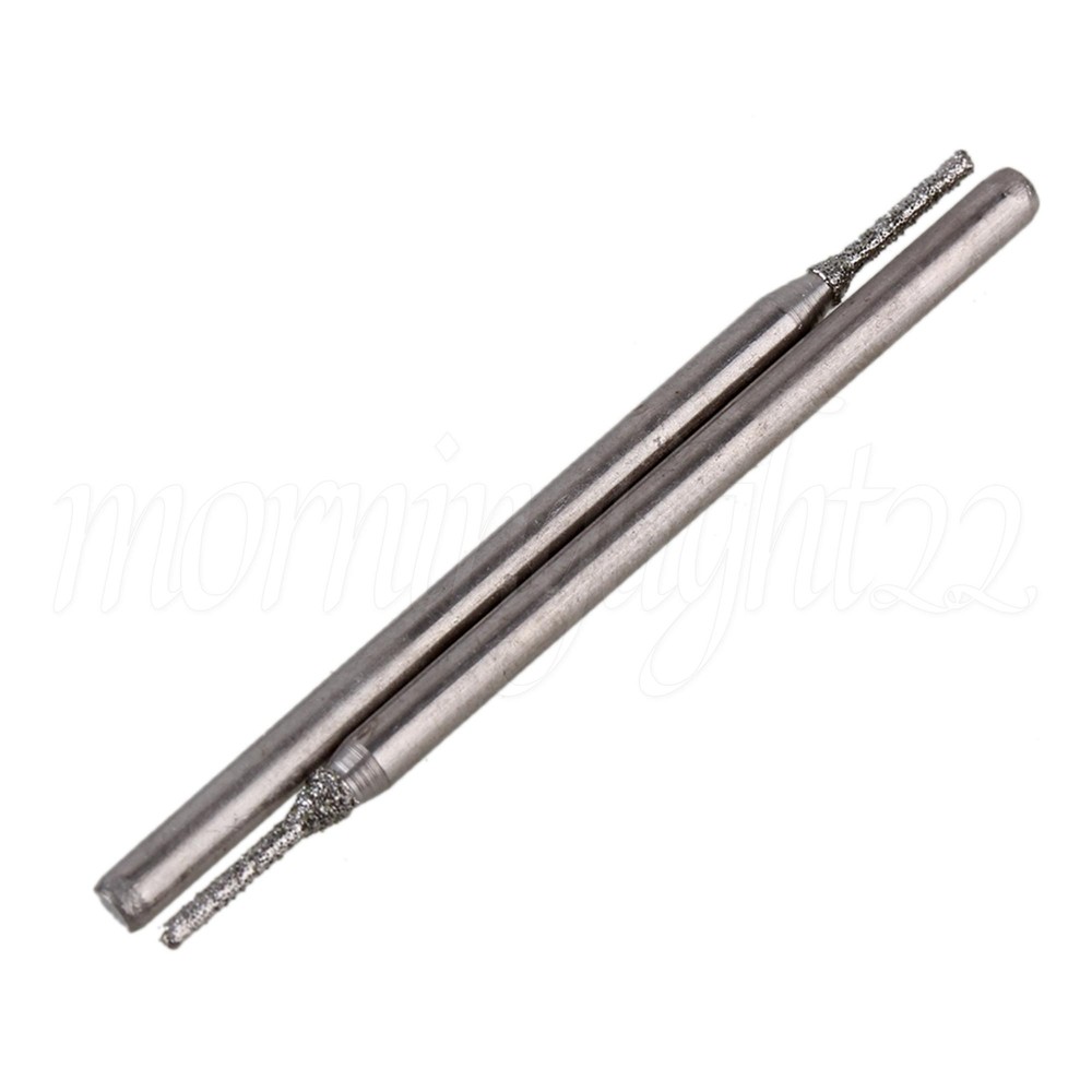 20PCS Diameter 1mm Electroplated Diamond Coated Drill Solid Bits
