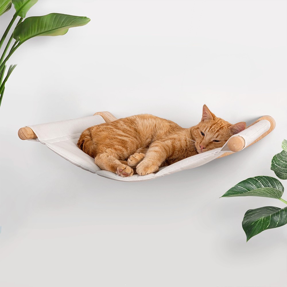 Cat Hammock Wall-Mounted Cat Bed Cat Climbing Wall Cat Furniture for Indoor Cats