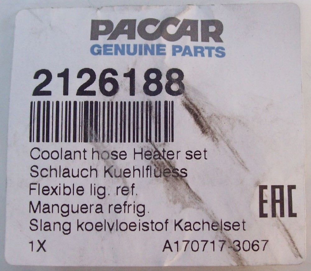 Fits DAF CF Heater Hose Set 2126188