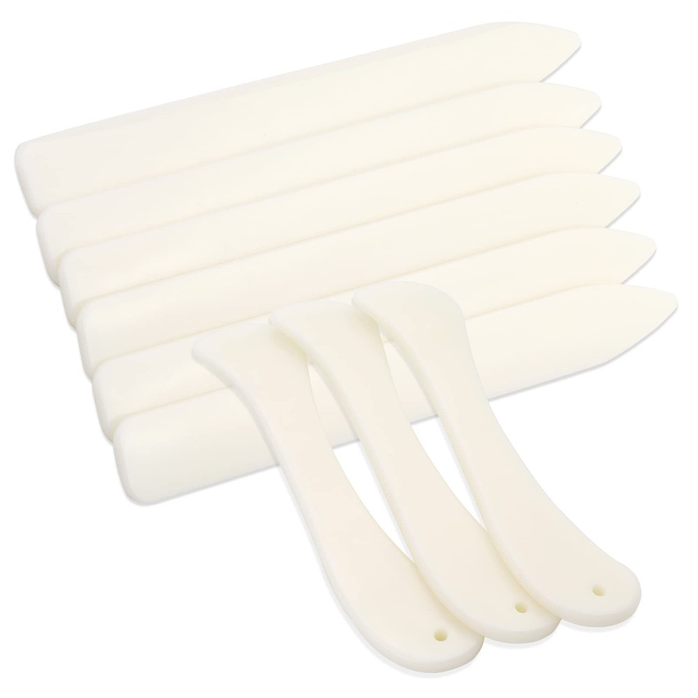 9 Pcs Bone Folder Tool Scoring Tool Folding Bone Plastic Paper Folding Tool B...