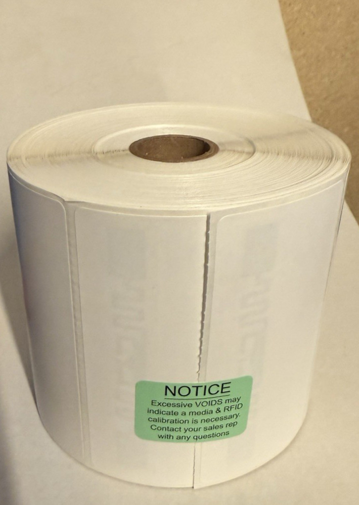 UHF RFID Tag, Smart Labels, Electronic Inventory Tracking 4” x 2” 1000 per Roll