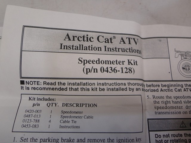 Arctic Cat ATV Speedometer Kit - 0436-128 - #37698