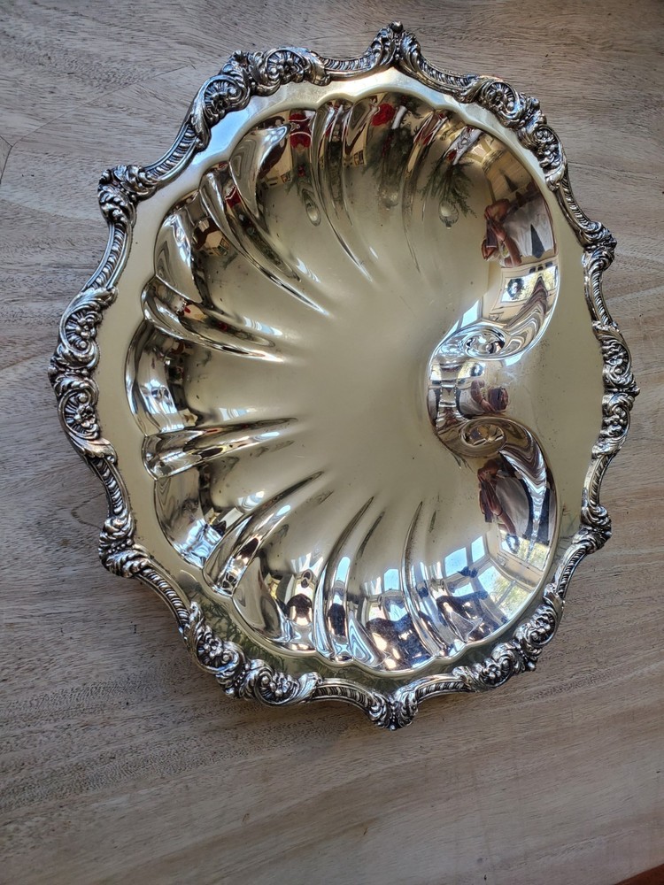 Vintage Silver Plated Serving Platter