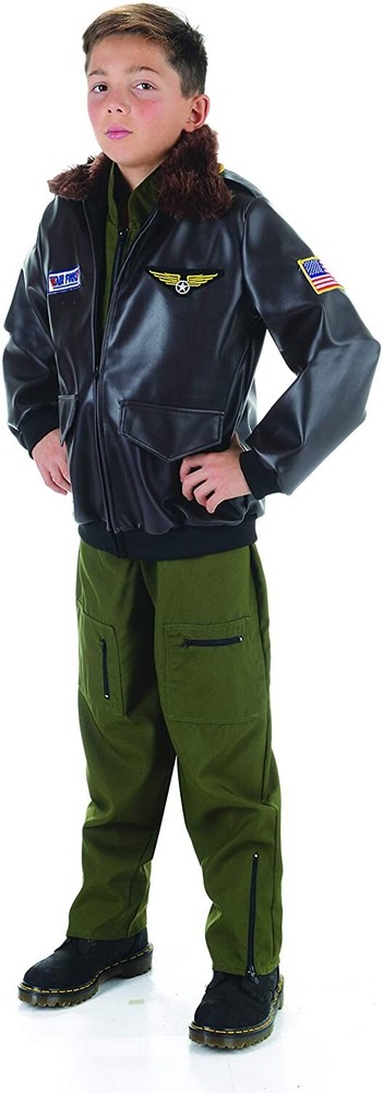 Underwraps Child Flight Jacket Costume Child Small 27632