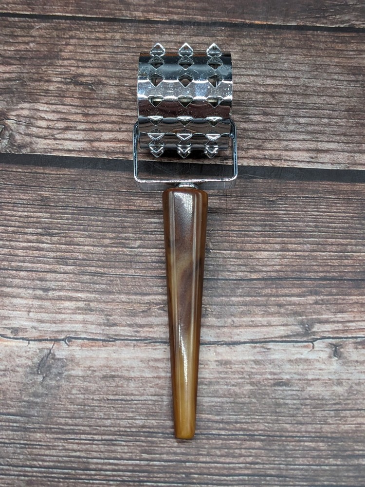 Hostess Meat Tenderizer Bakelite Handle Original Box Stainless Kitchen Gadget