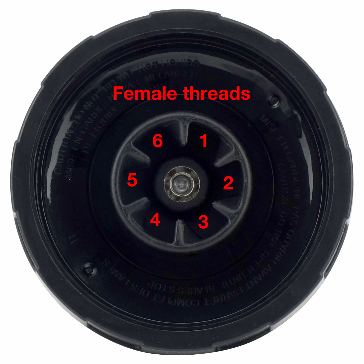 Extractor Blade Pro Replacement 431KKU480 for Nutri Ninja Auto-iQ 6 Female fins