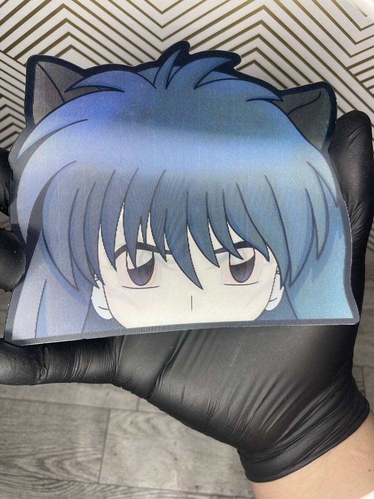 Inuyasha 3D Lenticular Motion Car Sticker Decal Peeker