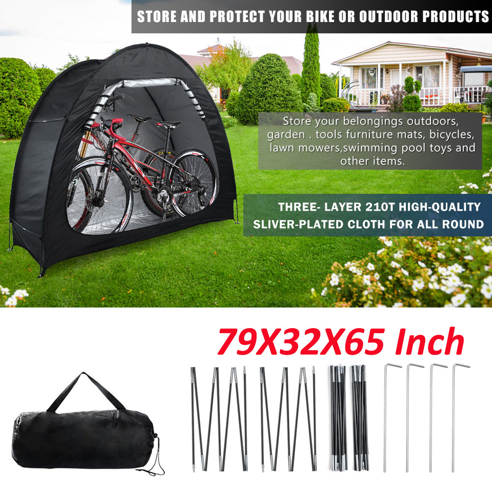 Travel Bike Storage Shed Tent Outdoor Portable Bicycle Storage for 2-4 Bikes NEW