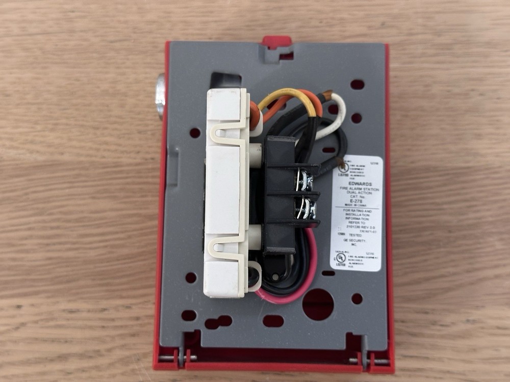EDWARDS E-278 INTELLIGENT MANUAL PULL STATION FIRE ALARM
