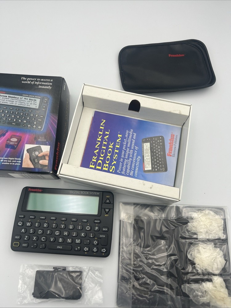 VINTAGE DBS-2 FRANKLIN DIGITAL BOOK SYSTEM 1993 With Physicians Desk Reference