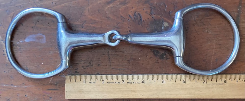 Eggbutt Snaffle Single Jointed Hollow Thick Mouth 5.5