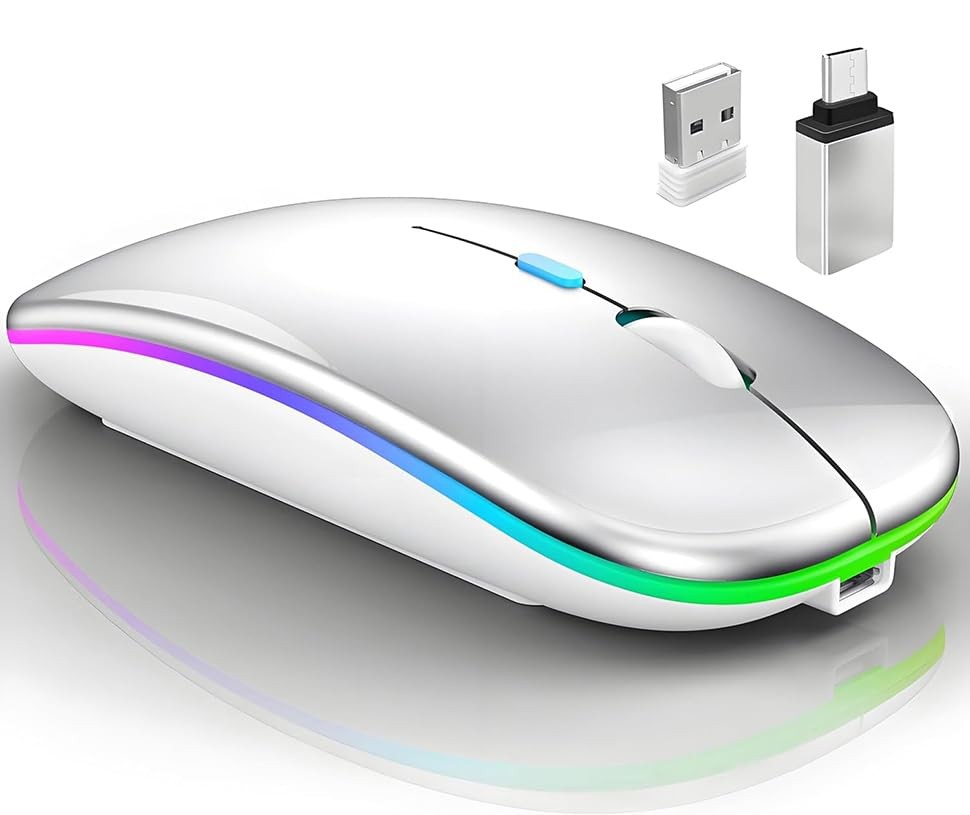 Wireless Bluetooth Mouse for MacBook Air/Mac/Pro/Laptop/Computer/PC,Rechargeable