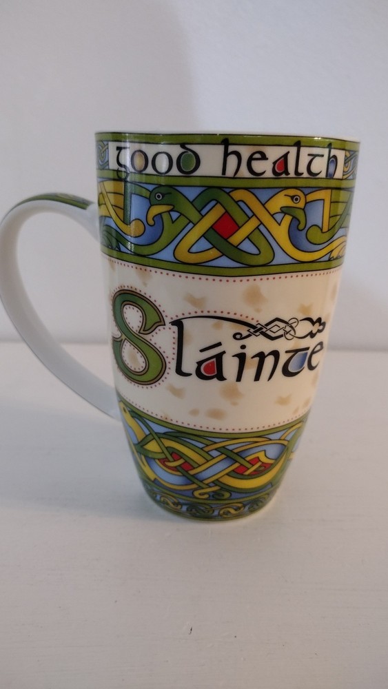 Irish Weave Ceramic Mug with Slainte One Mug
