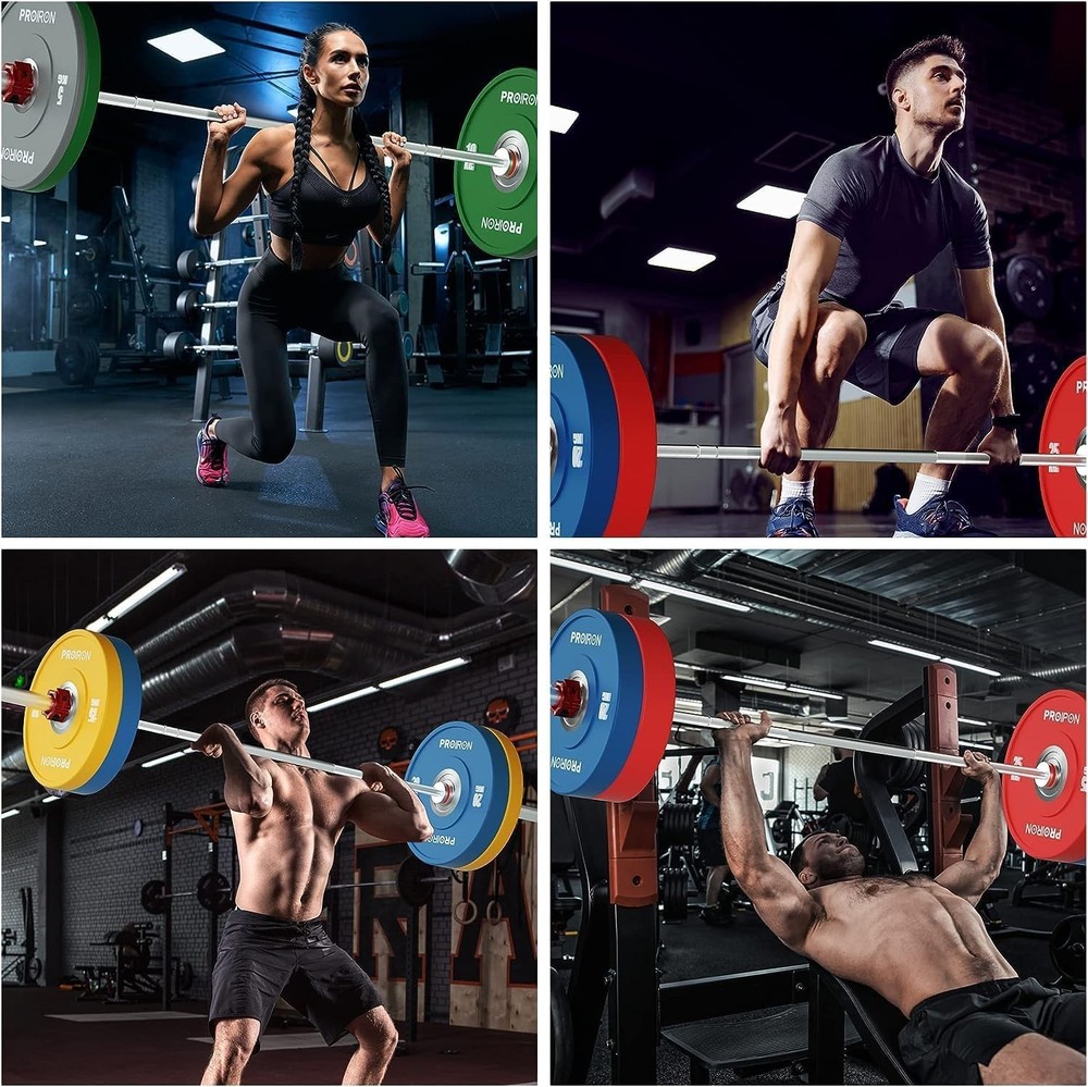 Olympic Rubber Bumper Plates,Floor Protective Weight Plates,2" Solid Weight P...