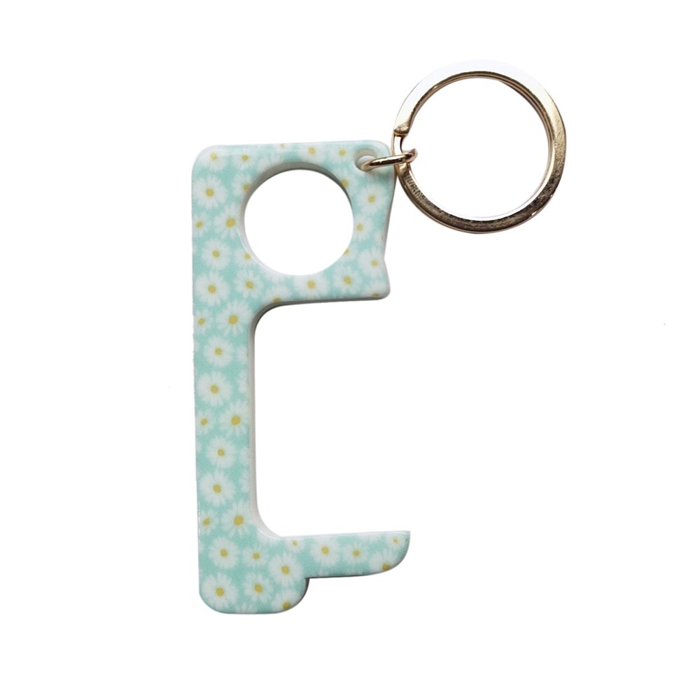 Touchless Hands Free Door Opener Keychain- Daisy