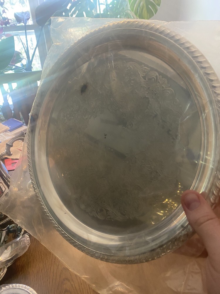 Vintage I S Co. Silverplate Tea Set International Silver Co. Serving Set