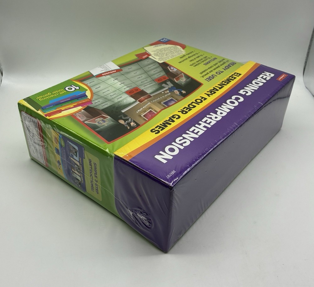 Lakeshore Reading Comprehension Elementary Folder Games Grades 2-3 NEW SEALED