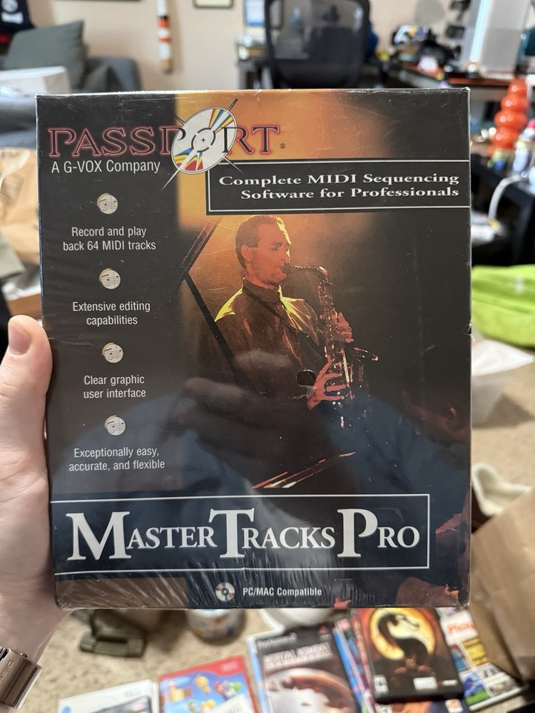 VINTAGE SEALED Master Tracks Pro MIDI Sequencing Software Passport Design PC/MAC