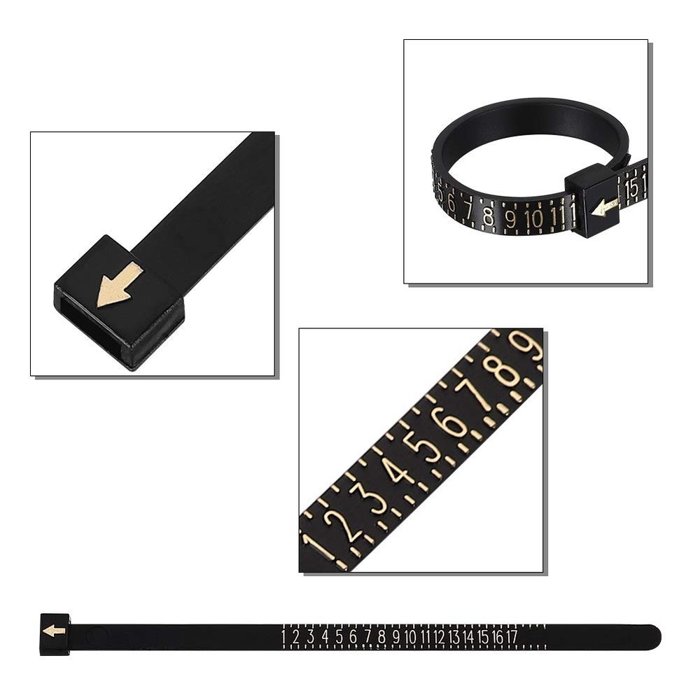 Accmor Ring Size Measuring Black Mandrel, Guage, Blet, Blet