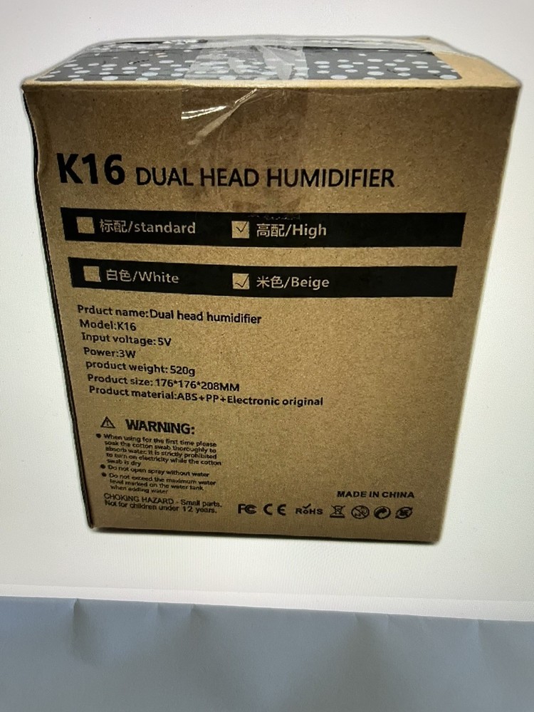 Humidifier, K16 Dual Head