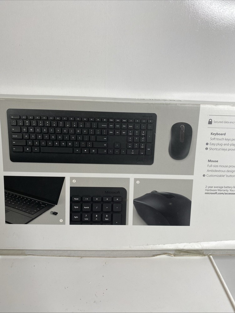 Microsoft Wireless Desktop 900 Keyboard Mouse Combo - Black