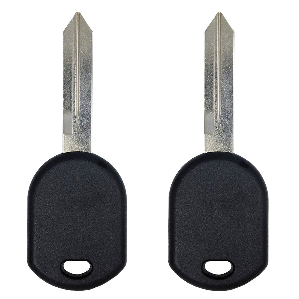 New Uncut Blank Transponder Key Replacement for Ford 4D63 Chip H84-PT (2 Pack)