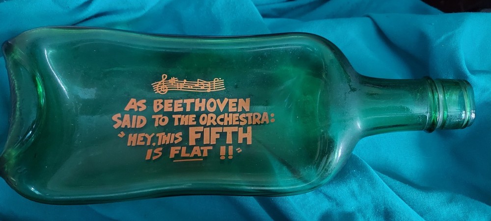 Wine Bottle-Flattened-Green