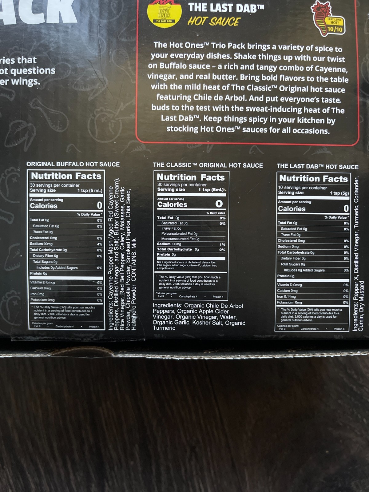 Hot Ones Hot Sauce Trio Gift Box, Buffalo, Classic and the Last Dab - 09/2025