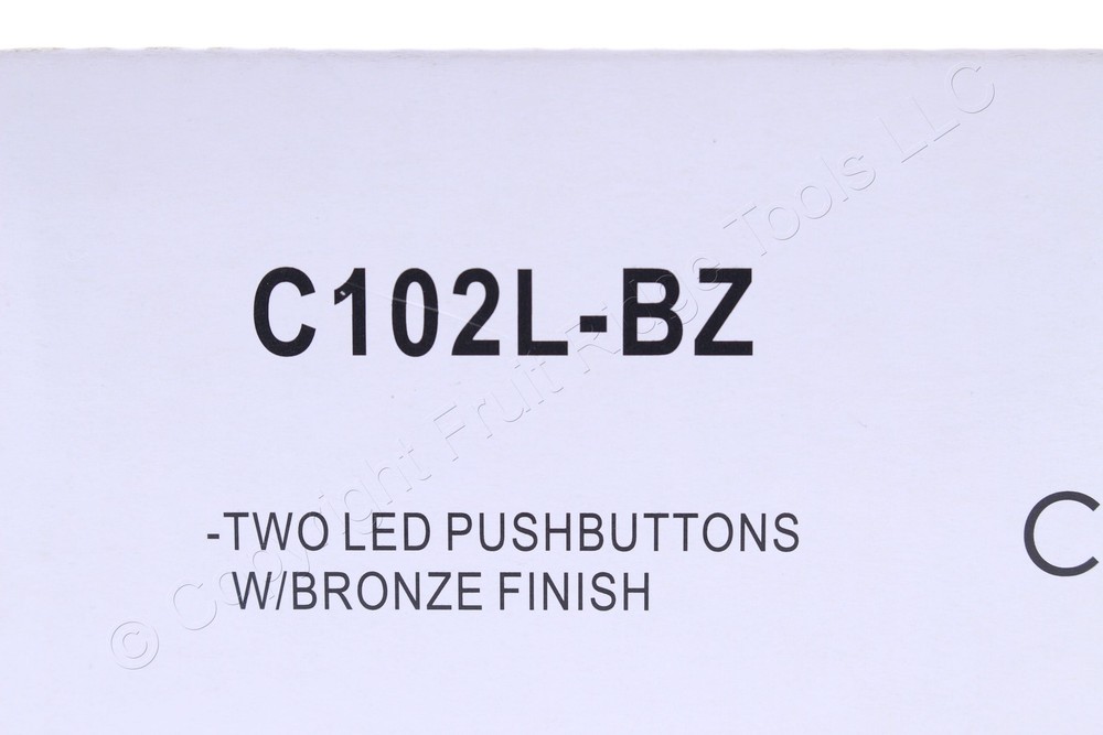 Teiber Bronze 2-Light Push Button Door Chime C102L-BZ