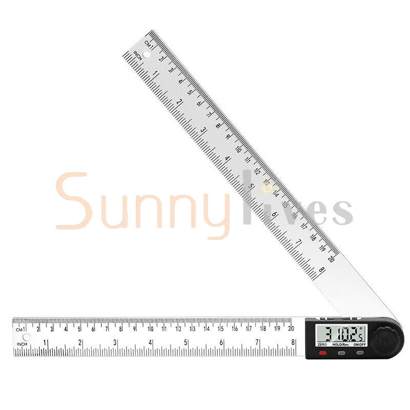 Digital Protractor Angle Ruler Finder Meter 0-360° Goniometer Measuring Tool