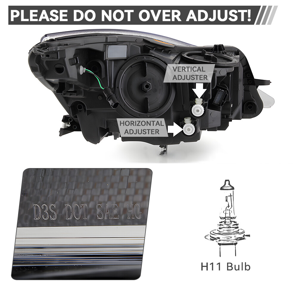 For 2014-2017 Buick Regal HID Projector Headlight without Bulb Driver Left Side