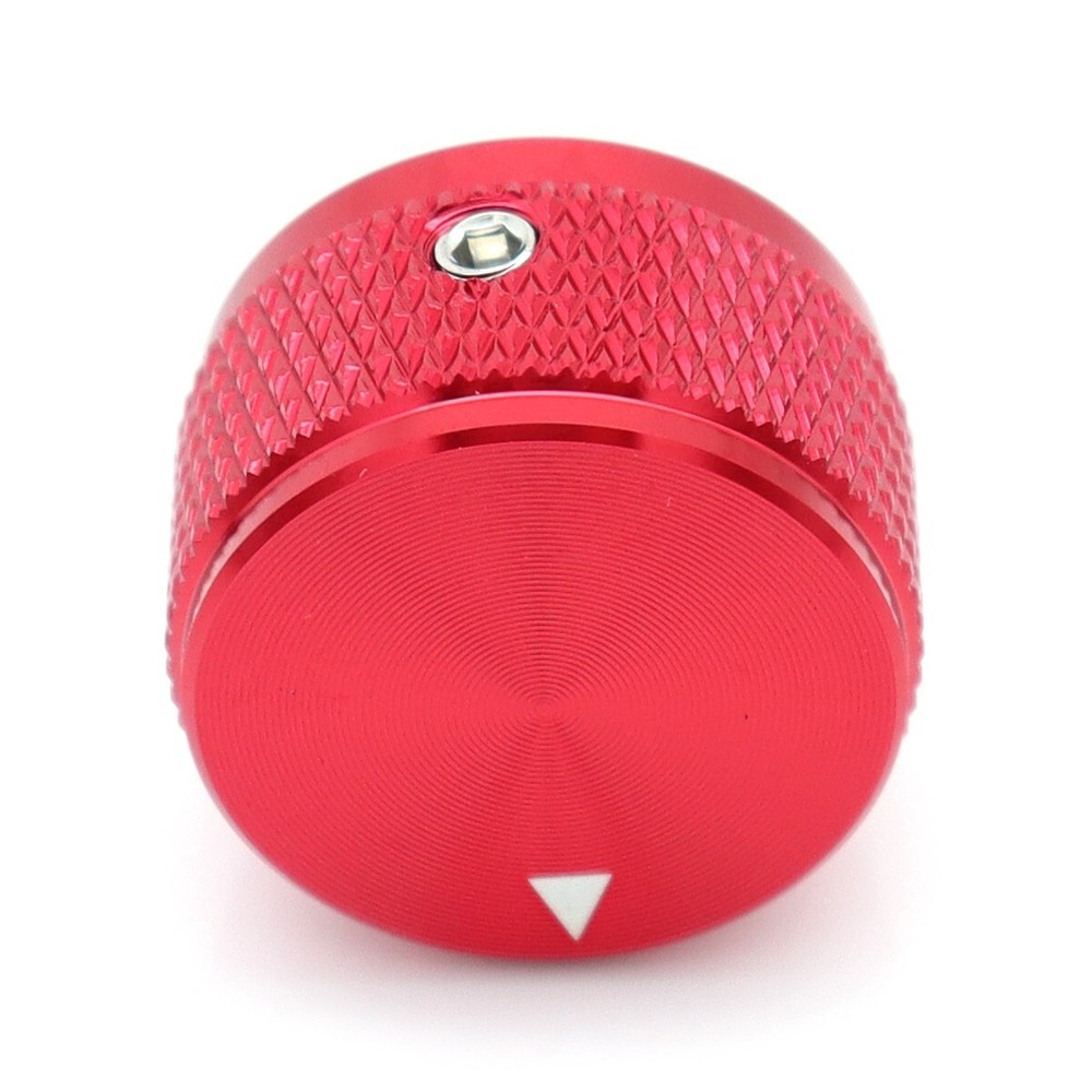 2Pcs Aluminium Alloy Electric Bass Guitar Knobs Volume Tone Control Knobs Red