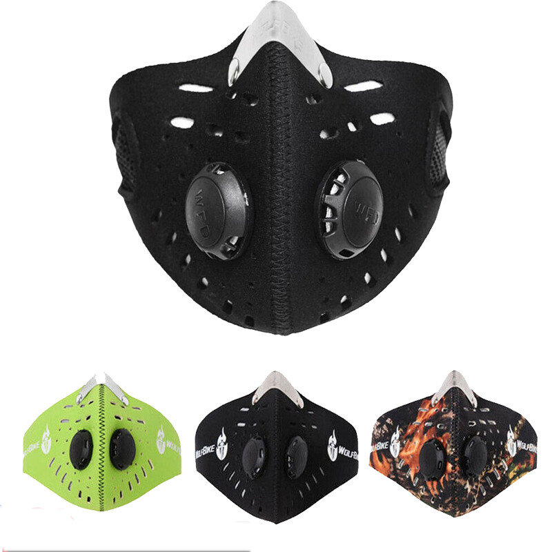 Dust Masks with 5 Carbon Filters for Woodworking Outdoor Anti-Fog Breathable