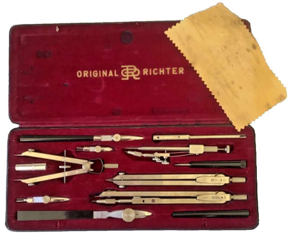 Richter & Co Kopernikus VII Mechanical Drafting Drawing Set Tool nice condition
