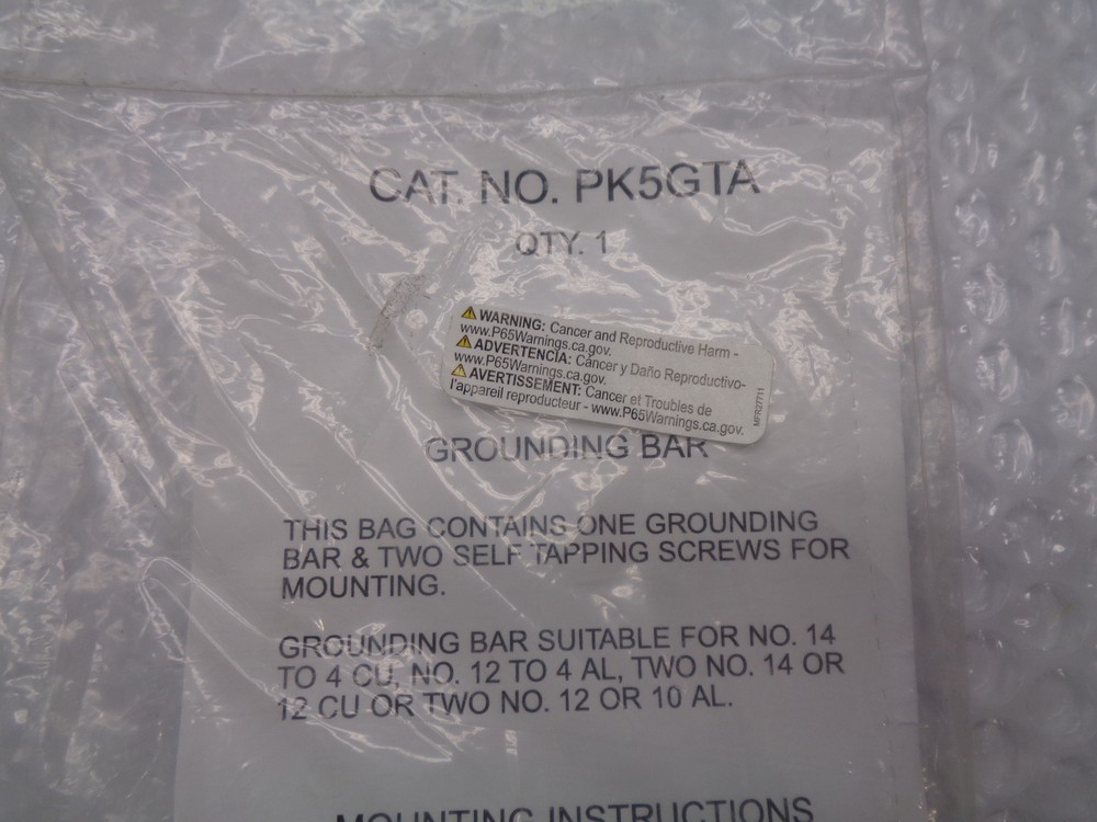 SQUARE D PK5GTA GROUNDING BAR NSMP