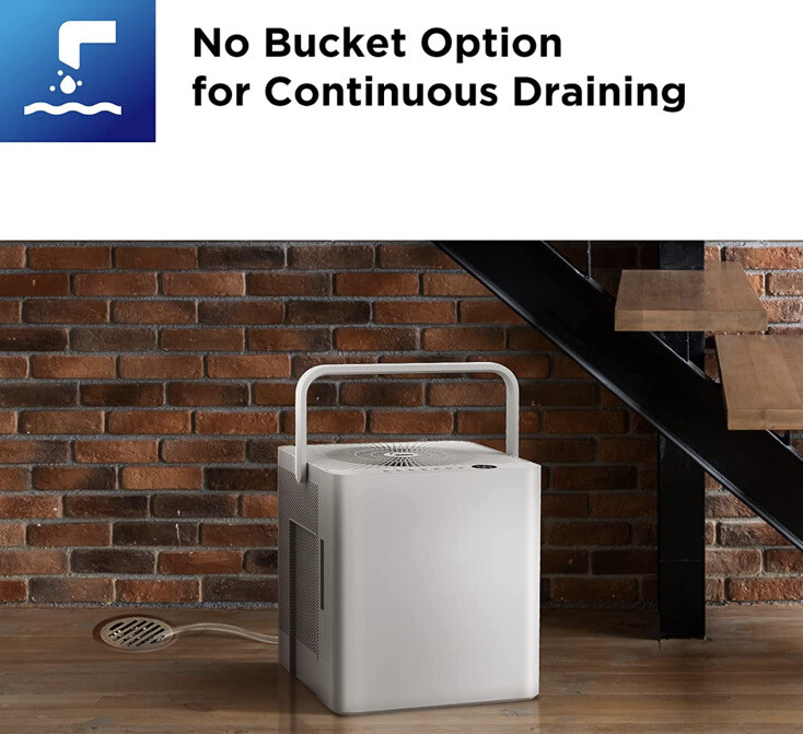 Midea 50 Pint Cube Dehumidifier with Pump - White