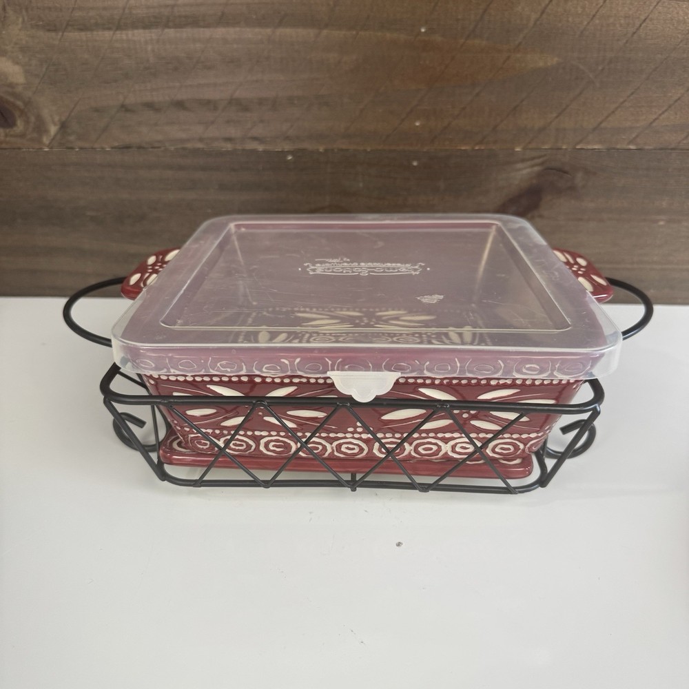 Temp-Tations Presentable Ovenware By Tara Carved Old World Bakeware/Casserole